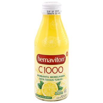 Hemaviton C 1000 Minuman Kesehatan Rasa Lemon 1 Karton Isi 30 Pcs 150 Ml