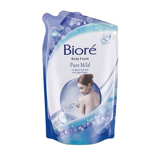 Biore Body Foam Refill - Pure Mild - 1 Box Isi 12 Pouch @ 450 ml