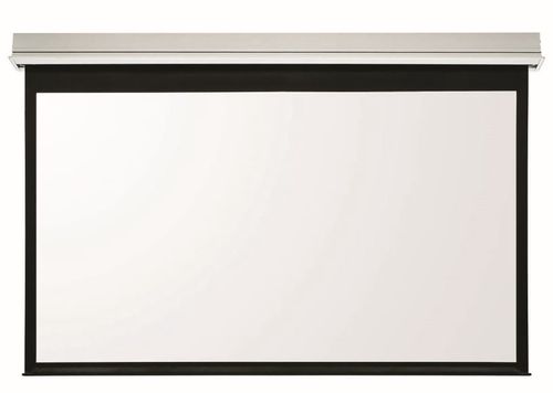 World Screen Layar Proyektor Motorized - 200 Inci - Putih - Putih