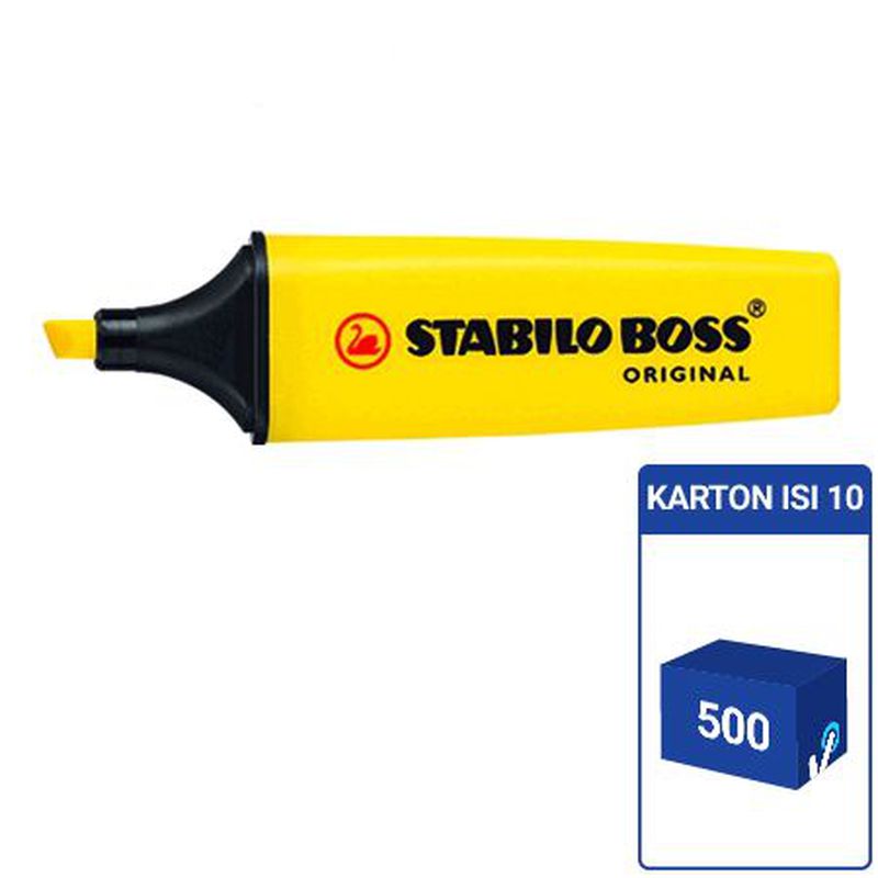  Stabilo  Boss Highlighter 70 24 1 Box isi 10 Pcs Kuning  