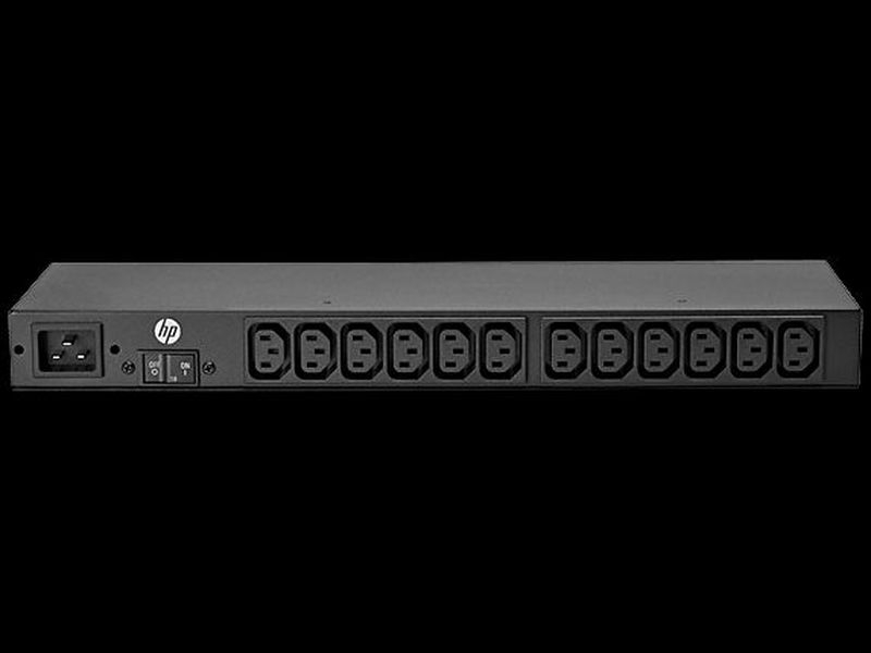 HP 1U Rackmount Basic Power Distribution Unit - H5M56A - 3600 VA - 12 ...