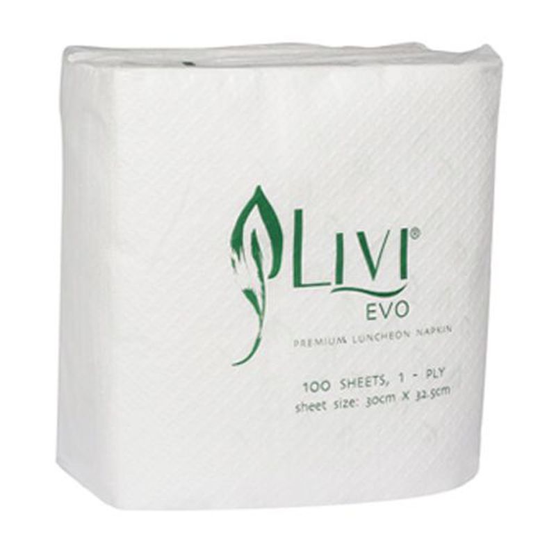 Livi Evo Luncheon Non MG Napkin Tisu  Putih 200 Karton 