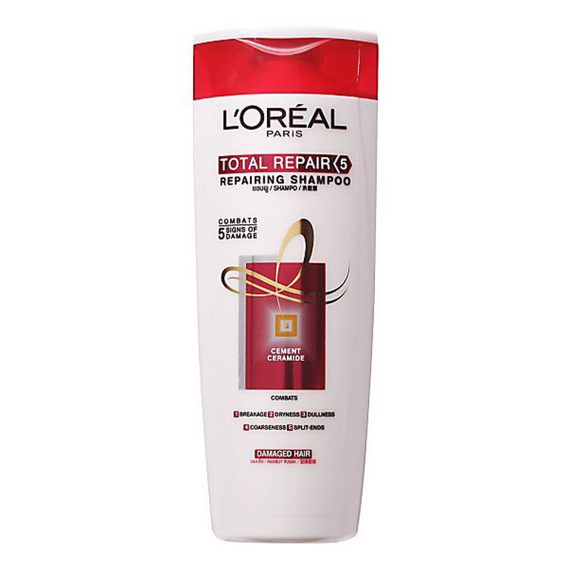 L'Oreal Repairing Shampoo Total Repair 5 1 Box Isi 12 Botol 330 ml