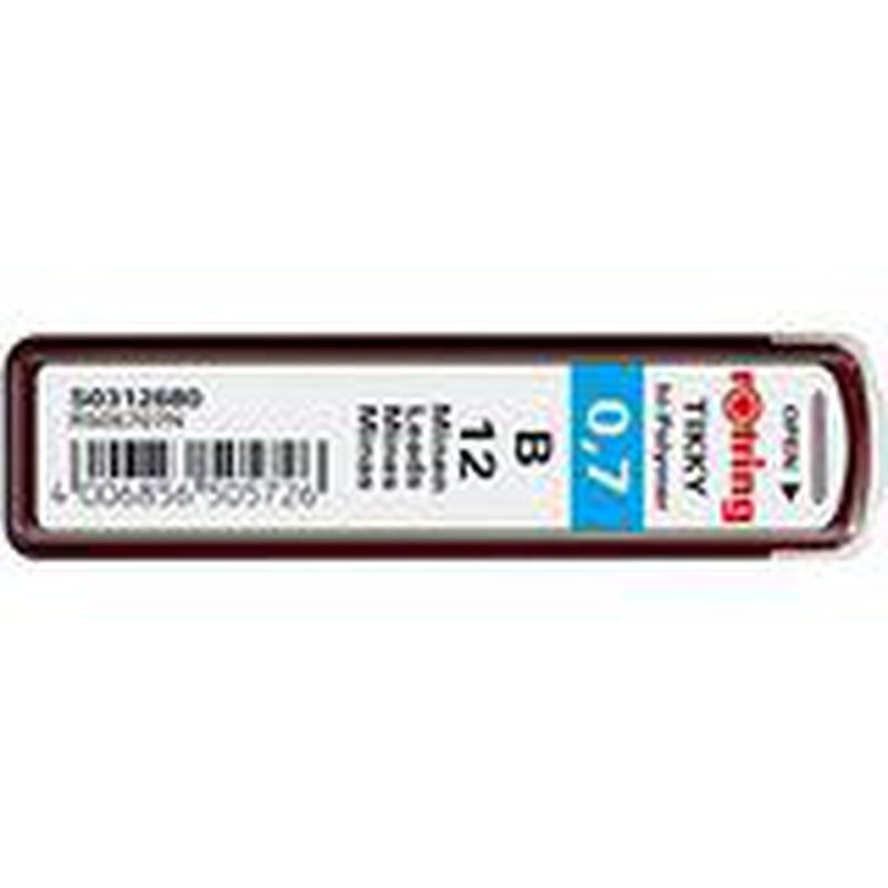 Rotring Isi Pensil Mekanik - 505707 - B - 0.7 mm - 1 Kotak Isi 12 Pcs ...