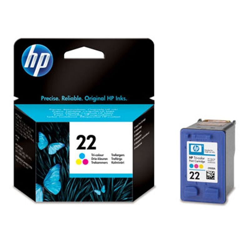 HP Original Ink Cartridge 22 - C9352AA - Tri-Color - Mix