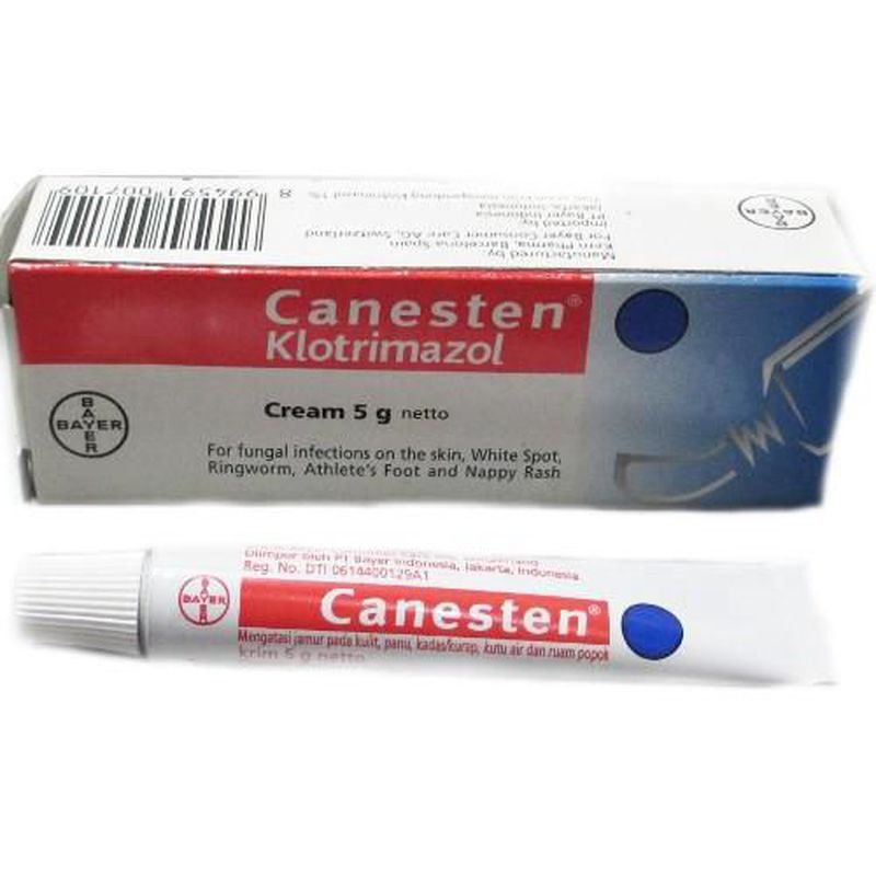 Canesten Klotrimazol Cream 1 Set Isi 12 Pcs 5 gram