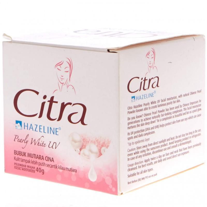 Citra Hazeline Pearl White UV - 1 Karton Isi 24 Pcs @ 40 gram