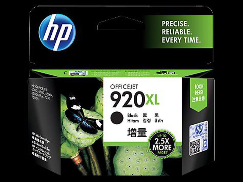 HP Ink Cartridge CD975AA Officejet 920- XL-Hita, - Hitam