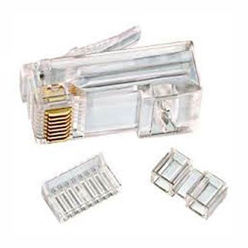 LS RJ45 CAT6 Modular Plug - LS-MP-UC6-RJ45 - Transparan - 1 Box Isi 100 ...