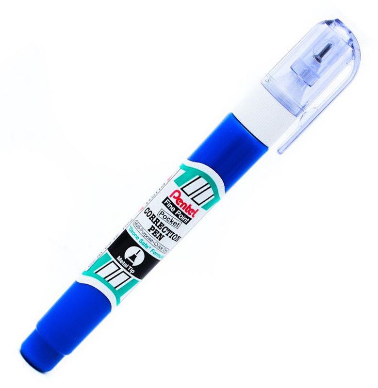 Pentel Correction Pen Fluid ZL62 7 ml 1 Kotak Isi 12 Pcs Putih