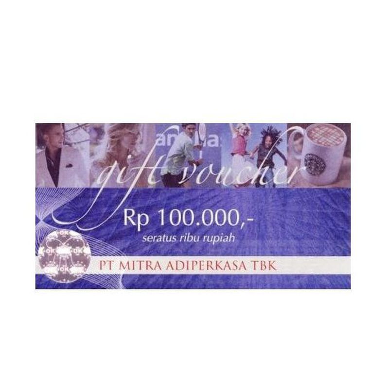 MAP Voucher Belanja - Rp 100.000 - Berlaku 1 Tahun