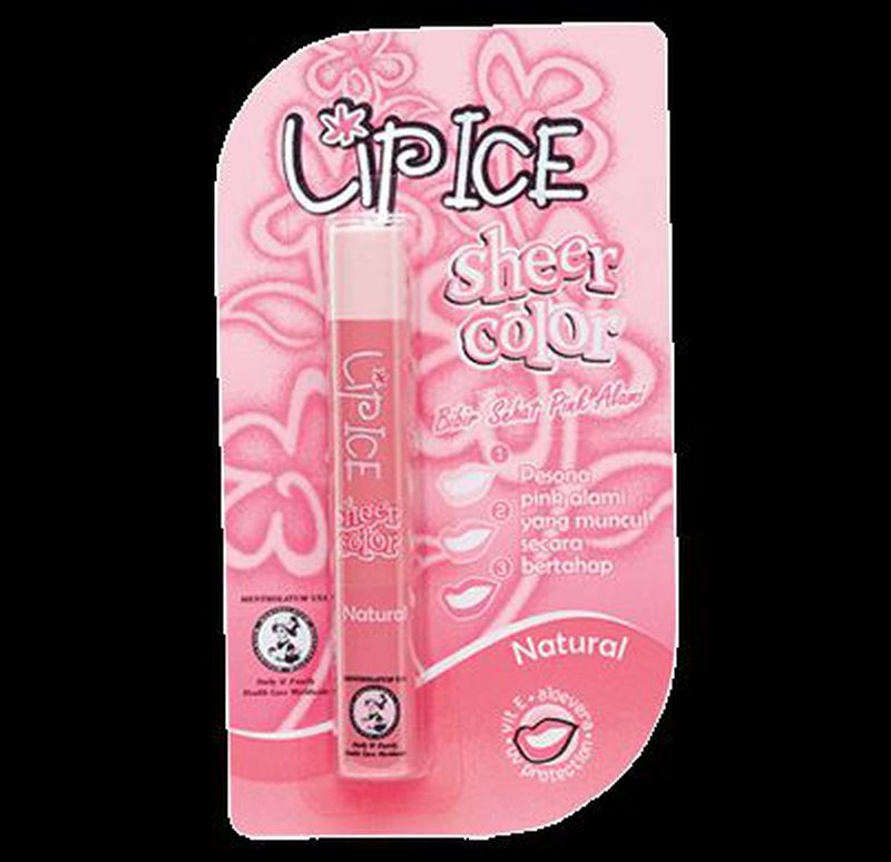 Lip Ice Lip Balm Sheer Color Natural 2 Gr 1 Karton Isi 12 Pcs