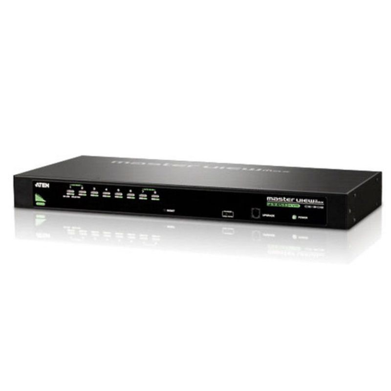 Aten 1 Console(PS/2USB), 8 Server(PS/2USB) KVM Switch CS1308 Hitam