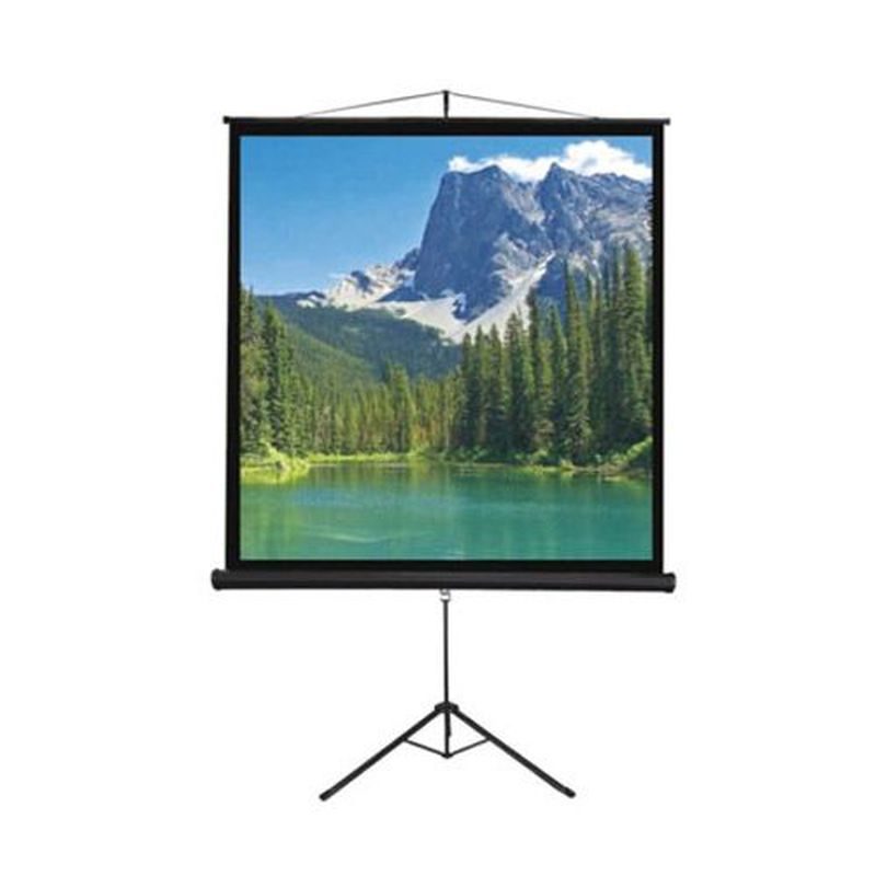 Brite Tripod Screen TRI-1818 - 70 Inci - Hitam - Hitam
