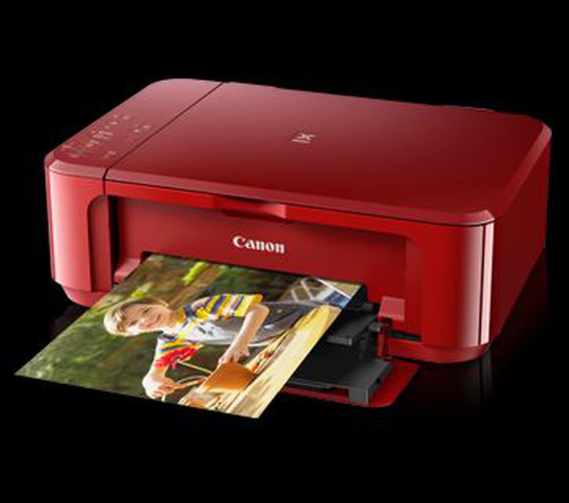 Canon Wireless MultiFunction Inkjet Printer PIXMA MG3670 Merah Merah