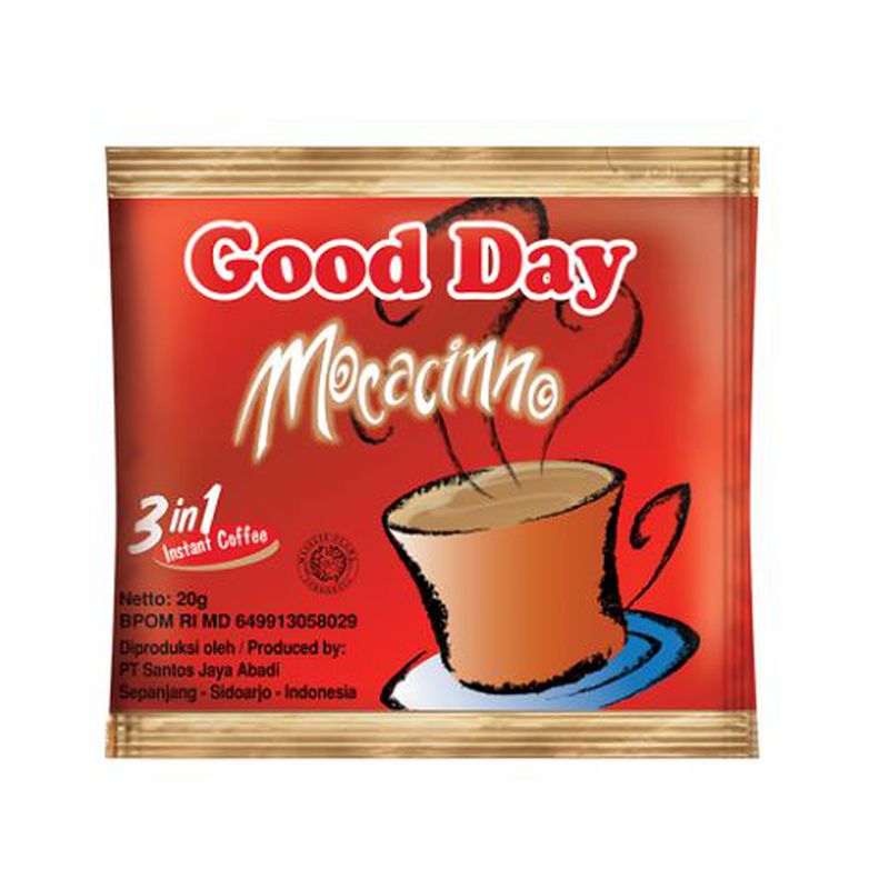  Good  Day  Kopi  Instan 3 in 1 Mocacinno 1 Karton Isi 5 