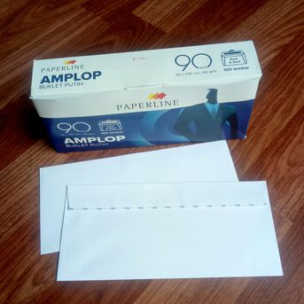  Amplop Putih  Paperline 90 PPS Uk 110 x 230 mm