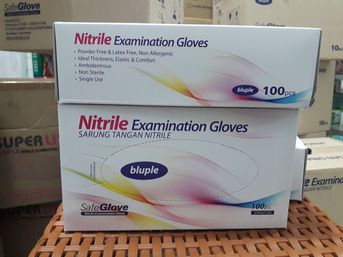 nitrile examination gloves harga