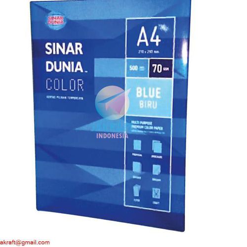 HVS WARNA A4 70/75 GSM - Biru