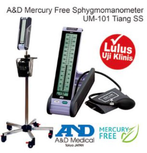 A&D MERCURY FREE SPHYGMOMANOMETER UM-101 TIANG SS