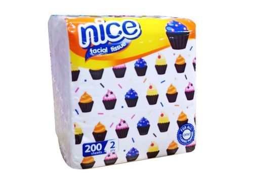 Tissue Nice Pop Up Facial 200 Sheet 2 Ply