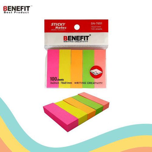 Stick Note 76x51mm Benefit SN-7651