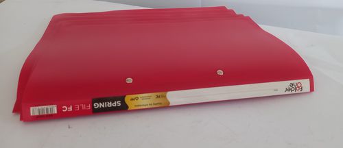 Map Plastik Folder One (Spring File) - Merah