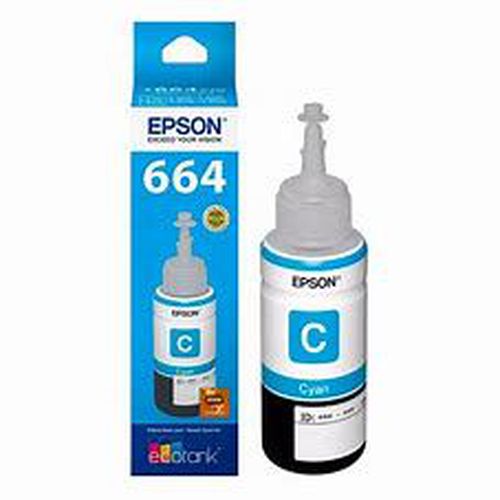 Tinta Printer Merek Epson 664 - Cyan