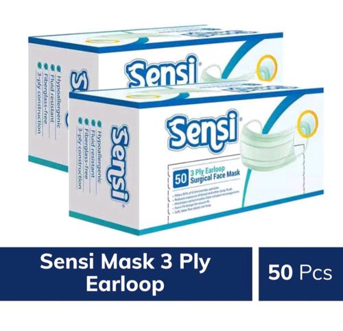 Sensi 3-ply Earloop Surgical Face Mask