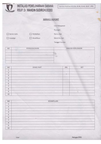 Service Report