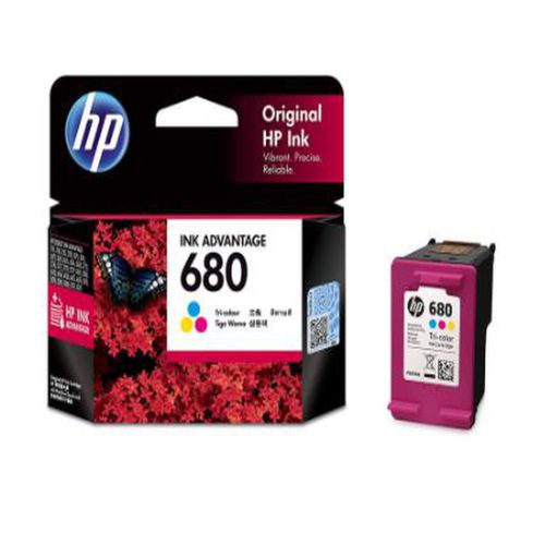 Ink Cartridge HP 680 Black & 680 Tri Color Original - Warna