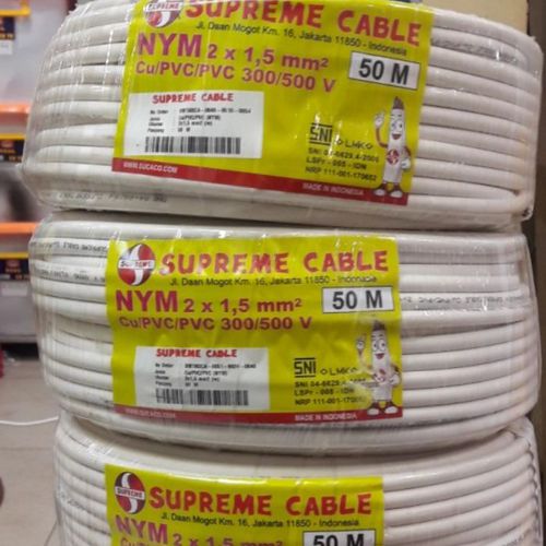 Kabel listrik NYM LMK uk 2x1.5mm supreme