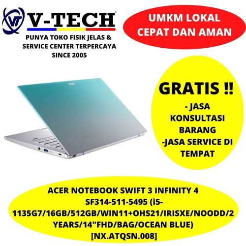 V-TECH ACER NOTEBOOK SWIFT 3 INFINITY 4 SF314-511-5495