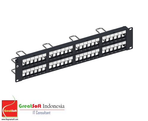 Patch Panel RJ 45 Cat 6 (Comscope Copper Patch Panel CPP-UDDM-SL-2U-48)