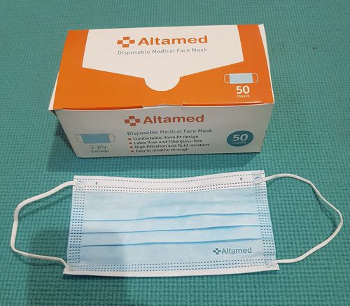 MASKER EARLOOP 3 PLY BOX 50_ALTAMED - Biru