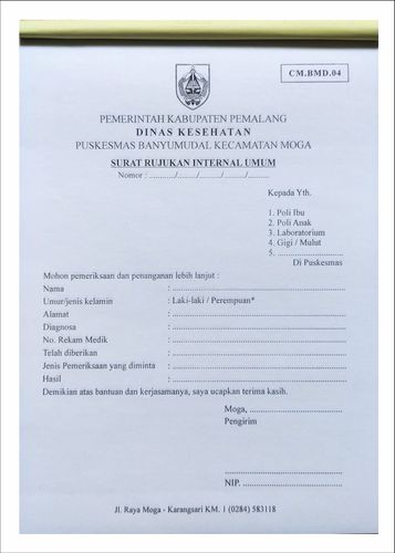 Buku Surat Rujukan Internal Umum