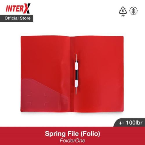 Inter X Folder Map Spring File F4 - Merah