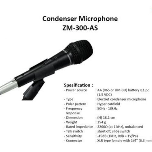 Condenser Microphone TOA ZM-300AS