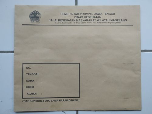 amplop rontgen besar