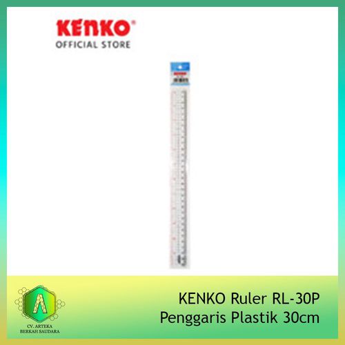 KENKO Ruler RL-30P Penggaris Plastik 30cm (1pcs)
