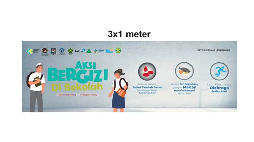 Spanduk Aksi Bergizi uk. 3x1m