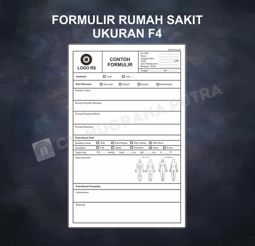Formulir F4 Cetak 1 Sisi