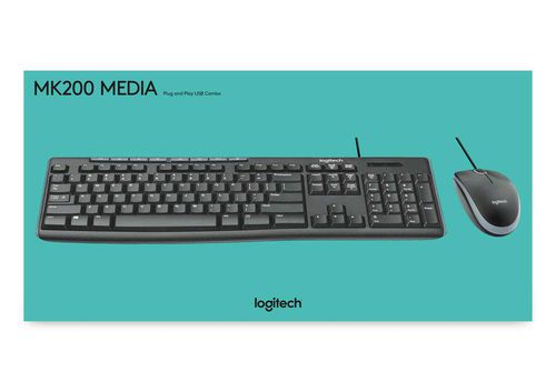 KEYBOARD DAN MOUSE LOGITECH MK 200