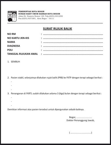 Buku Surat Rujuk Balik