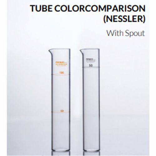 Iwaki Nessler Tube With Spout White Graduation 100 ml - NESSLER100
