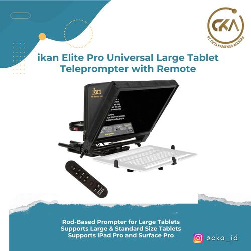 ikan Elite Pro Universal Large Tablet Teleprompter with Remote