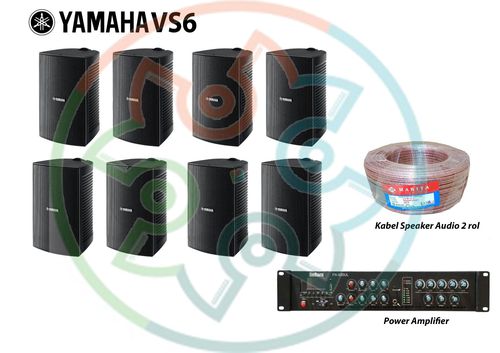 PAKET SPEAKER YAMAHA VS 6 ORIGINAL+AMPLIFIER PAS 250W 6 ZONE