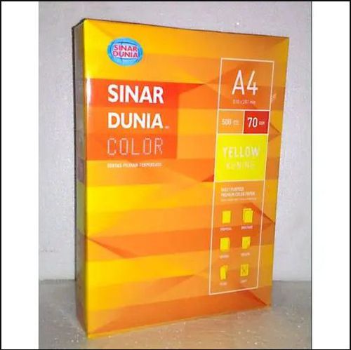 KERTAS HVS A4 WARNA SIDU (RIM) - Kuning
