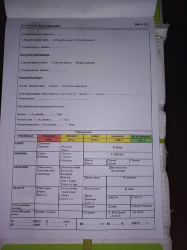 Lampiran Isi Status Rawat Inap - RM 6 C.3 warna