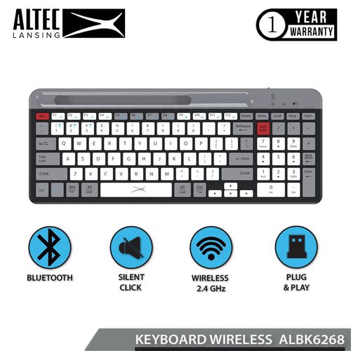Altec Lansing Keyboard Dual Mode Wireless/Bluetooth ALBK6268